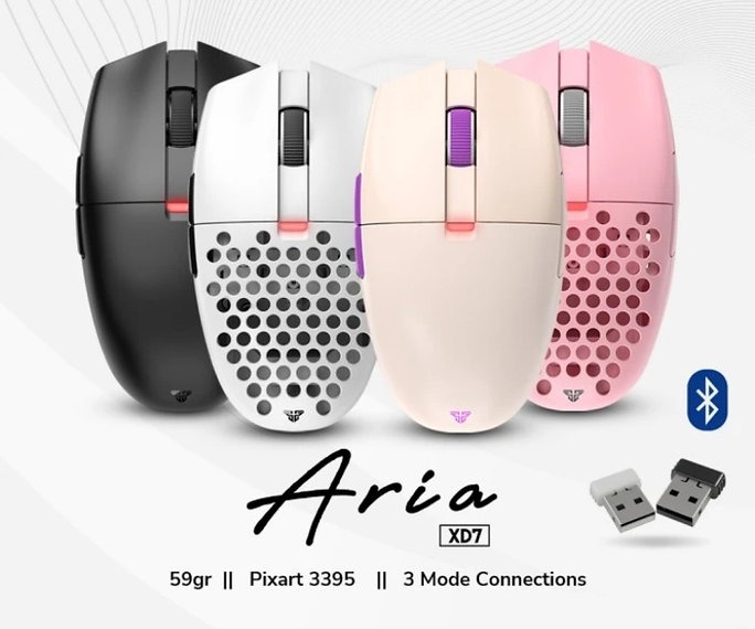 ARIA XD7 Wireless Bluetooth Mouse Gaming Rechargeable