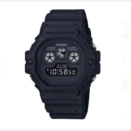 Casio G-Shock DW-5900BB-1DR Black Out Collection Three-Eye Digital Dial Black Resin Band